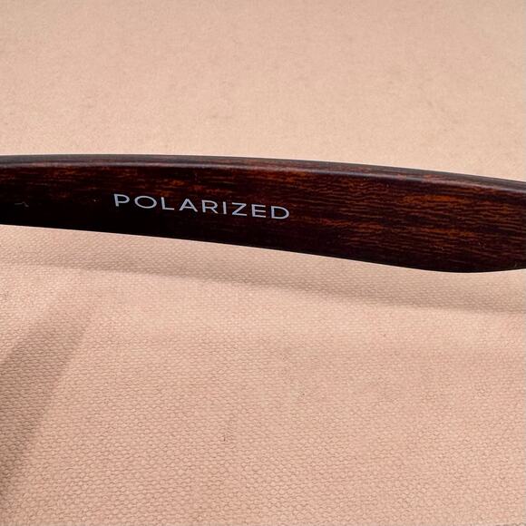 SHADY RAYS Classic Timber Amber Wood Polarized Sunglasses - Picture 8 of 11